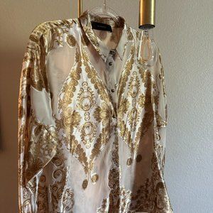 Uterque gold shirt size M